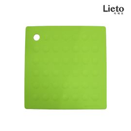 [Lieto_Baby] Lieto silicon square embossed pot stand_ 100% Silicon material_Made in KOREA